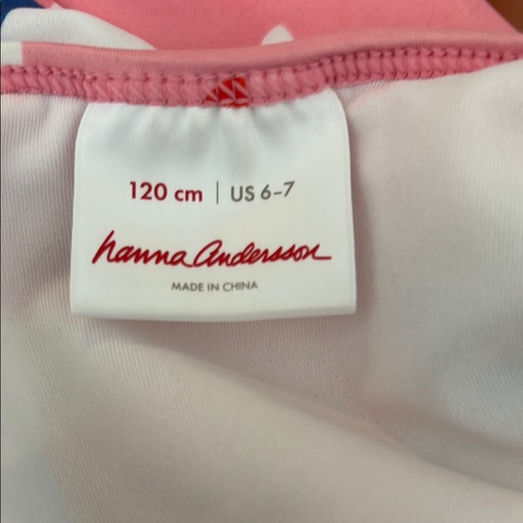 NWOT Hanna Andersson Pink and White Bikini with birds - Picture 2 of 3